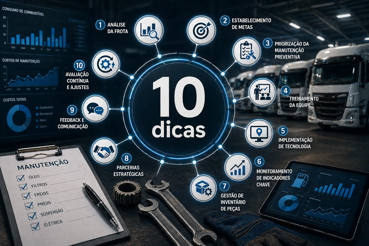 10 Dicas para uma Gestão de Manutenção de Frota Eficaz