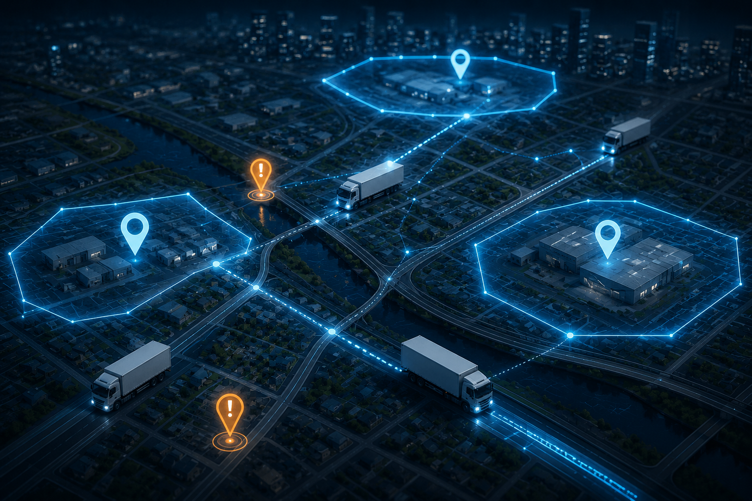 Geofencing inteligente: controle automático de operações por região