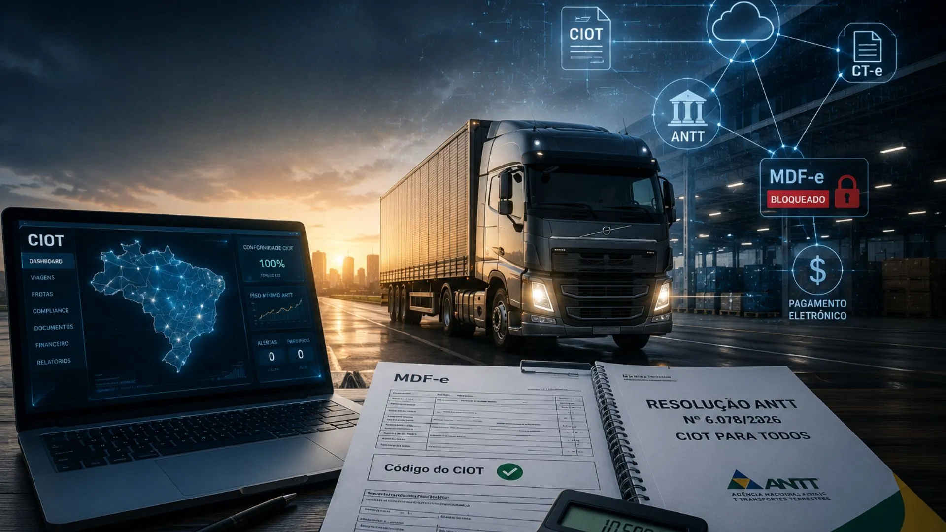 O "Apocalipse Digital" no Transporte: O Saldo de Fogo das Novas Regras do CIOT após 24 de Maio